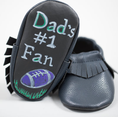 Baby Says Blk Mocs 9-12 mo