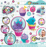So Soap DIY Soap Kit 3-Pack with Collectible Character Toppers Tropical Berry Bubble Gum Scents for Ages 6+ Made in China