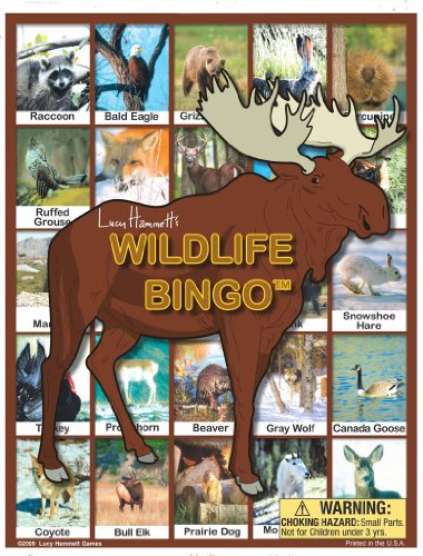 Lucy Hammett Wildlife Bingo Game Explore Animals from Forests, Jungles & Deserts