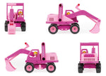 Lena Eco Toy Excavator- Pink