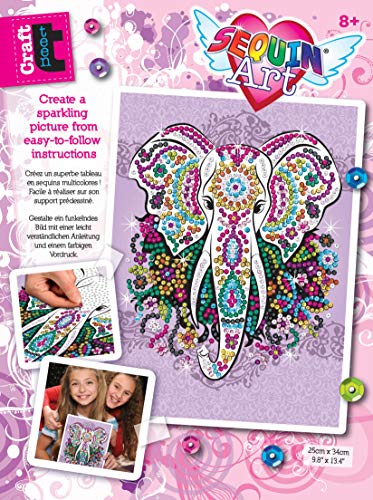 Sequin Art ELEPHANT DIY Art Craft Kit