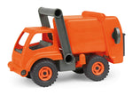 LENA Eco Active Garbage Truck Toy for Kids, Easy Grab Handle and Flip Open Cab. Indoor or Sandbox toy.