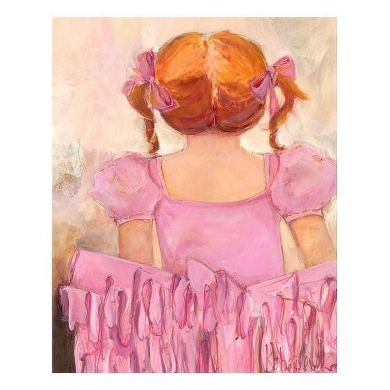 Oopsy Daisy's Angelic Ballerina - Red Hair Canvas Wall Art - Size 14x18