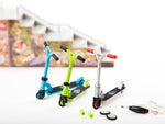 Grip & Tricks Pro Finger Scooter Set for Kids | Mini Scooter Finger Set with Changeable Tires, Handlebar & Mini Fingerboards Accessories Finger Scooter Toys for Xtreme Sports Tricks & Stunts BLUE