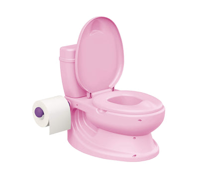 Toylet Potty Training Toilet with Comfy Potty Training Seat Cover, Tank Storage & Paper Roll Holder is A Training Potty for Girls & Boys - Potty Chair (Pink) by KsmToys