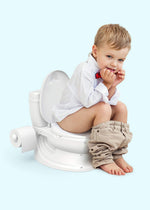 Toylet Potty Training Toilet with Comfy Potty Training Seat Cover, Tank Storage & Paper Roll Holder is A Training Potty for Girls & Boys - Potty Chair (BLUE) by KsmToys
