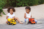 LENA Eco Active Garbage Truck Toy for Kids, Easy Grab Handle and Flip Open Cab. Indoor or Sandbox toy.