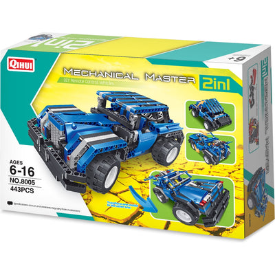 Mechanical Master R/C Block Cars 2in1 Blue Jeep