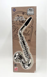 My First Toy Saxafone for Kids in Silver Finish with Standard Keys is a Great Learning Kid Toy Instrument and Teaching Tool for Children Ages 3+ BPA Free.