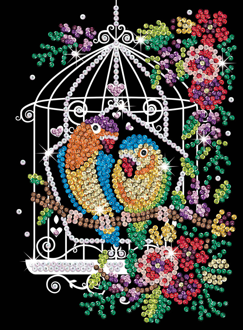 Sequin Art BIRDCAGE Craft Kit