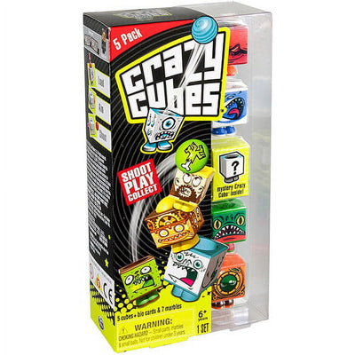 Crazy Cubes - 5 Pack Aqua The