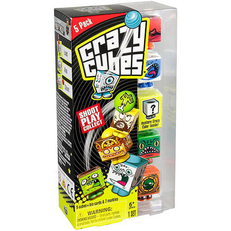 Crazy Cubes - 5 Pack Aqua The