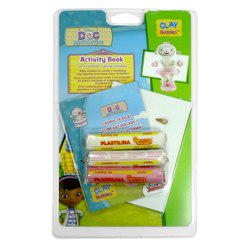 GIROMAX Disney Doc McStuffins Clay Buddies – Create & Mold Character Modeling Clay Kit