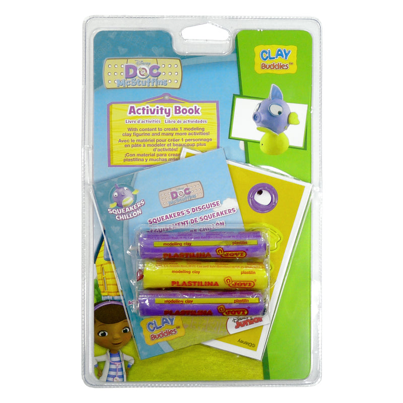 GIROMAX Disney Doc McStuffins Clay Buddies – Create & Mold Character Modeling Clay Kit