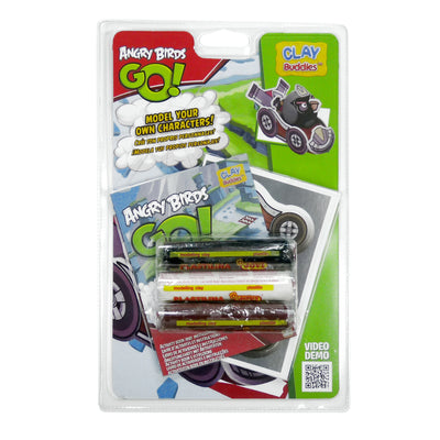 GIROMAX Angry Birds Go! Clay Buddies – Create & Mold Character Modeling Clay Kit