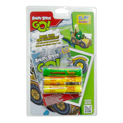 GIROMAX Angry Birds Go! Clay Buddies – Create & Mold Character Modeling Clay Kit