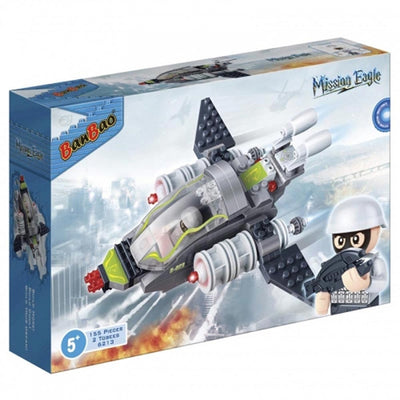 BanBao Mission Eagle Combat Fighter Building Set for Kids