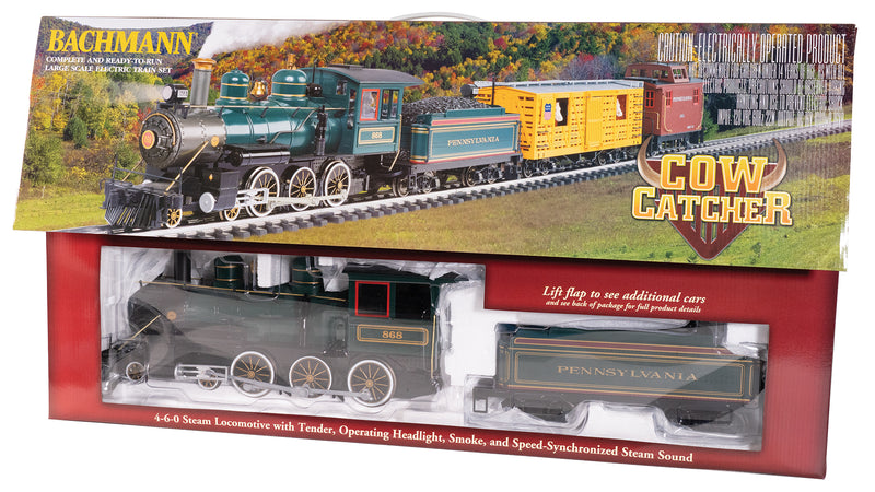 Bachmann Trains - COWCATCHER Ready To Run Electric Train Set - Large "G" Scale