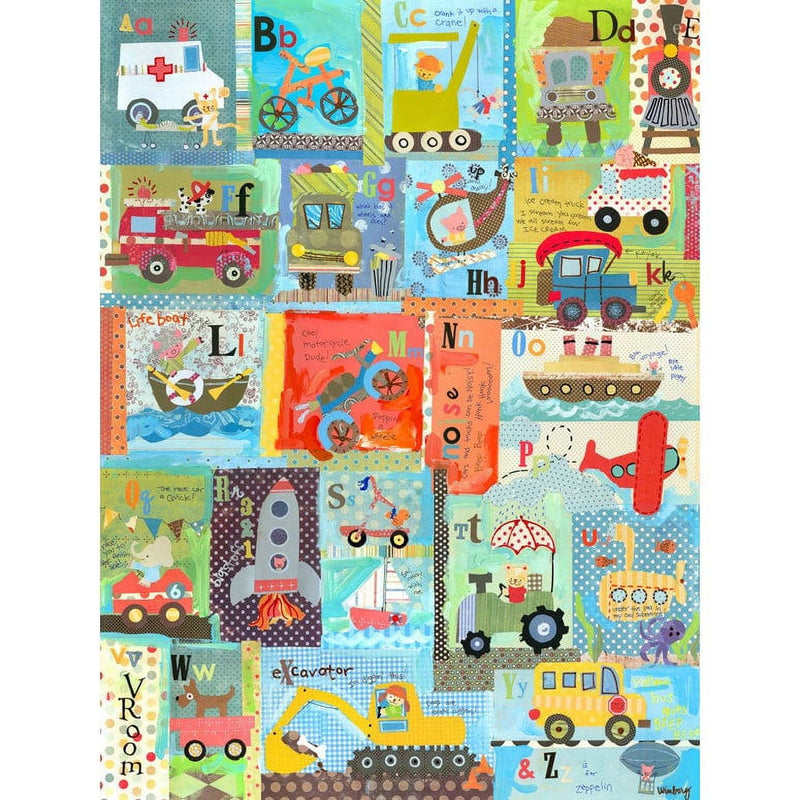 Oopsy Daisy's Go Alphabet Canvas Wall Art - Size 14x18