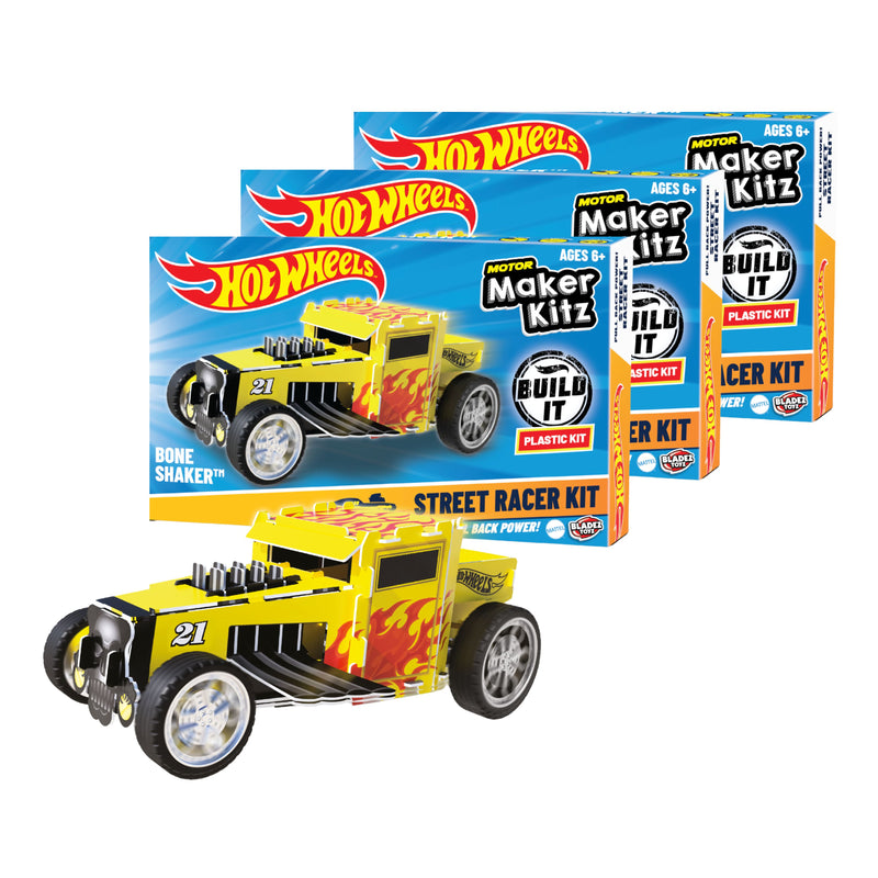 3 Pack -Hot Wheels Motor Maker Kitz - Street Racer Kit