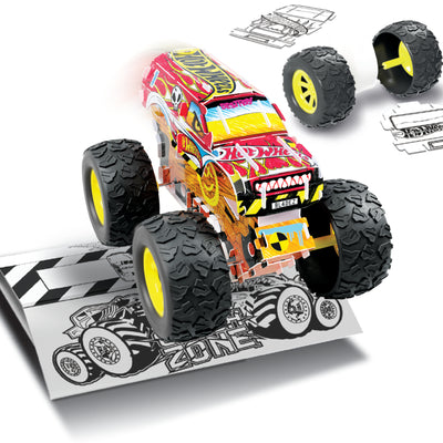 Hot Wheels Creative Maker Kitz - Custom Monster Trucks Kit - Town Hauler