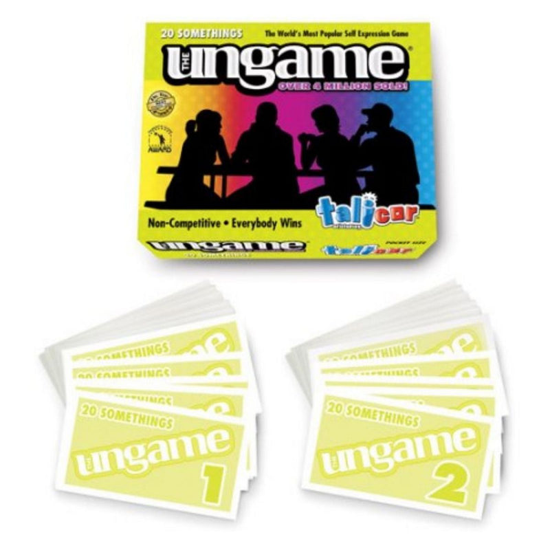 Talicor Pocket Ungame 20 Somethings Version Non-Competitive Card Game to Discuss, Share Values & self Express