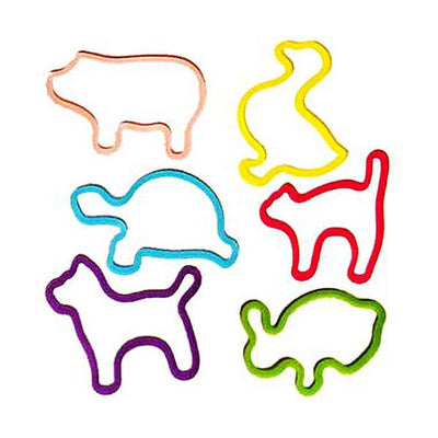 Silly Bandz Pets Pack - Shaped Rubber Band Bracelets for Kids Collectible Animal Shapes