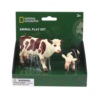 National Geographic Cow and Calf Figurines, 2 pc