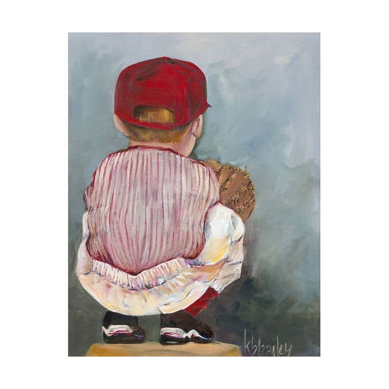 Oopsy Daisy's Lil' Catcher Boy Canvas Wall Art - Size 14x18