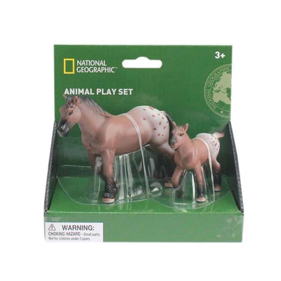National Geographic Horse and Foil Figurines, 2 pc