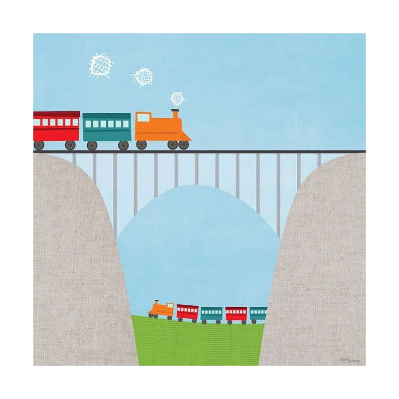 Oopsy Daisy's Railroad Bridge Canvas Wall Art - Size 10x10
