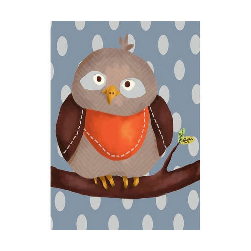 Oopsy Daisy's Oscar the Owl Canvas Wall Art - Size 10x14