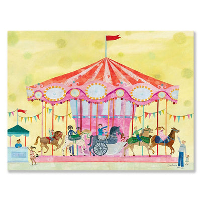 Oopsy Daisy's Carousel Canvas Wall Art - Size 14x10