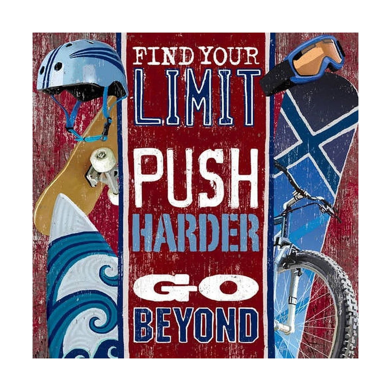 Oopsy Daisy's Push Harder Canvas Wall Art - Size 18x18