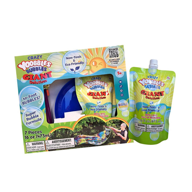 Crazy Yoobbles Giant Bubble Wands -Makes Giant Bubbles! Outdoor Toys for Kids, Fun Cool Stuff.