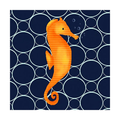 Oopsy Daisy's Fred the Seahorse Canvas Wall Art - Size 10x10