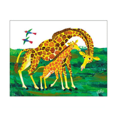 Oopsy Daisy's Eric Carle’s Giraffe Mother Canvas Wall Art - Size 18x14