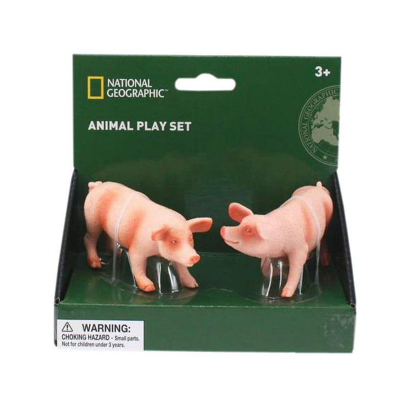 National Geographic Pigs Figurines, 2 pieces