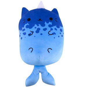 Cats vs Pickles Jumbo PlushieMeeting Kitty Narwhal, the Darling Blue Narwhal Cat
