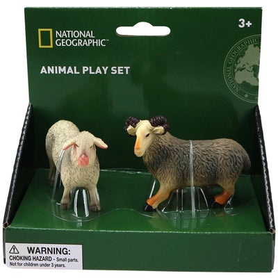 National Geographic Ram and Sheep Figurines, 2 pc