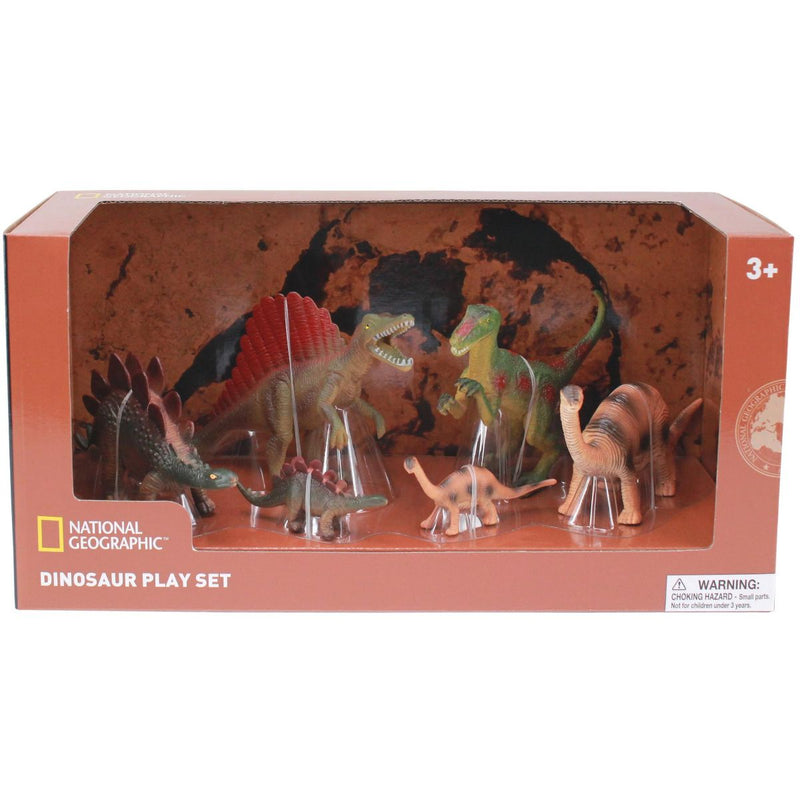 National Geographic Dinosaurs Figurines, 6 pieces