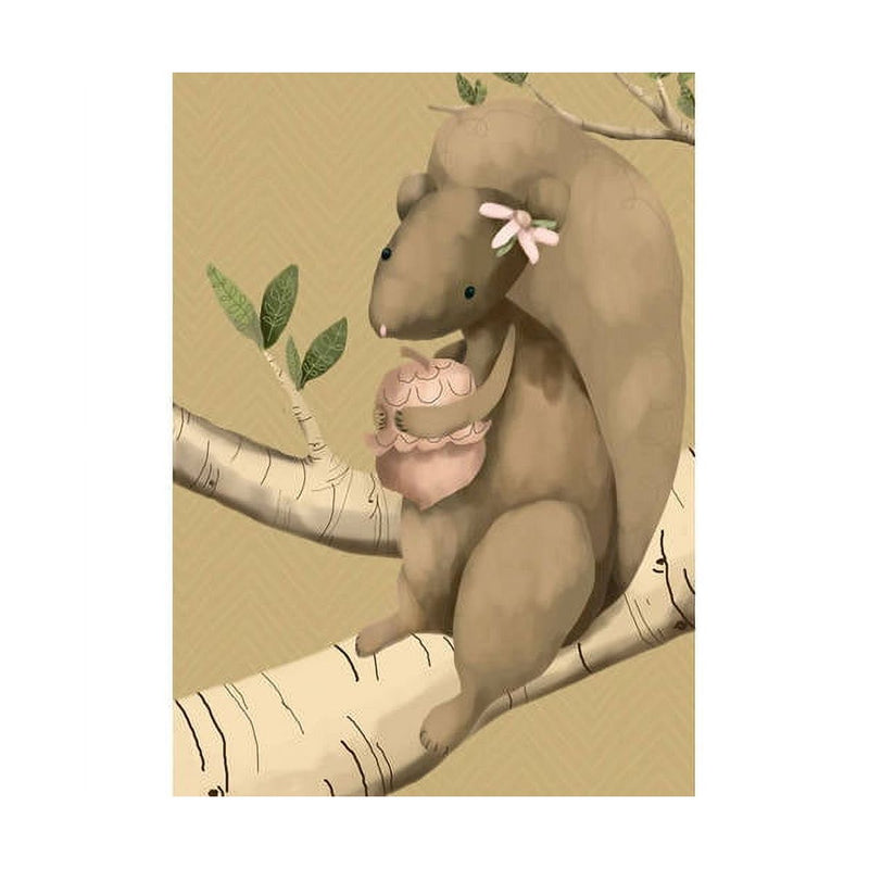 Oopsy Daisy's Sally Squirrel Canvas Wall Art - Size 10x14
