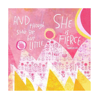 Oopsy Daisy's She Is Fierce Canvas Wall Art - Size 18x18