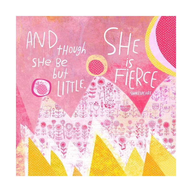 Oopsy Daisy's She Is Fierce Canvas Wall Art - Size 18x18