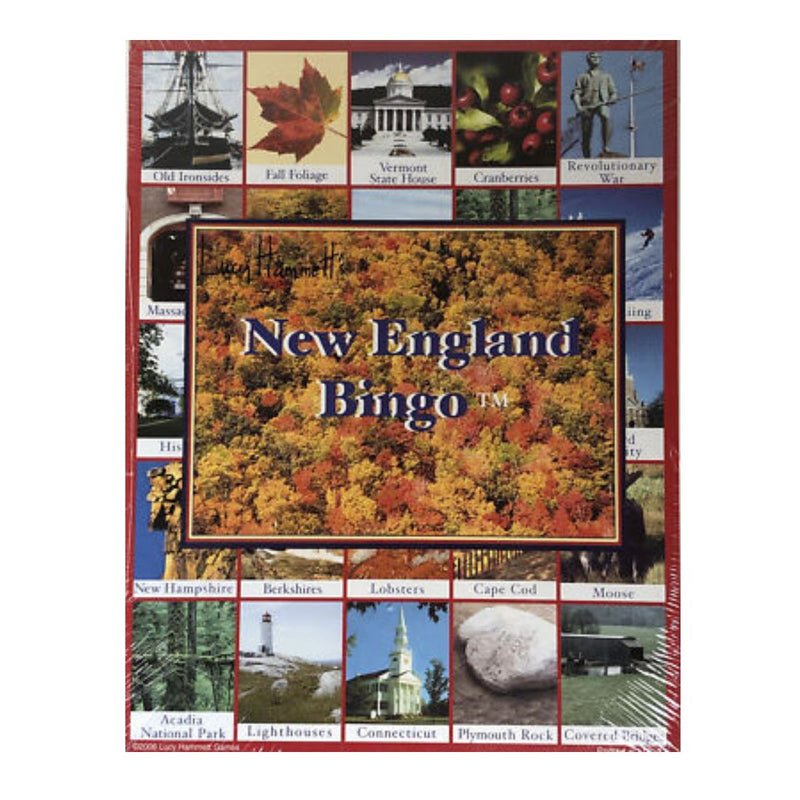 Lucy Hammett New England Bingo 6 Picture Boards, 42 Informative Cards & Bingo Chips Fun for All Ages