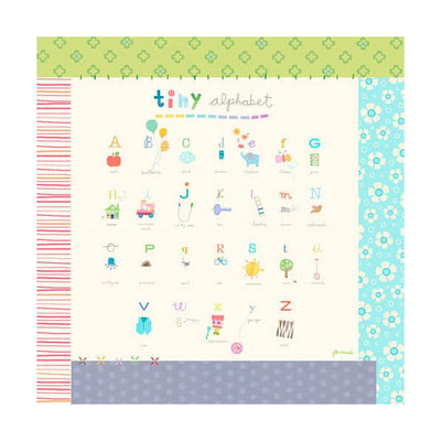 Oopsy Daisy's Tiny Alphabet Canvas Wall Art - Size 24x24