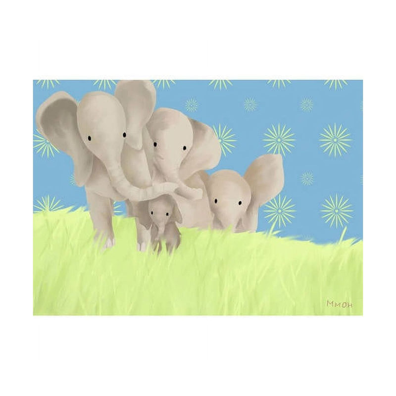 Oopsy Daisy's Elephant Parade Canvas Wall Art - Size 14x10
