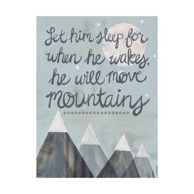 Oopsy Daisy's Let Him Sleep Canvas Wall Art - Size 14x18