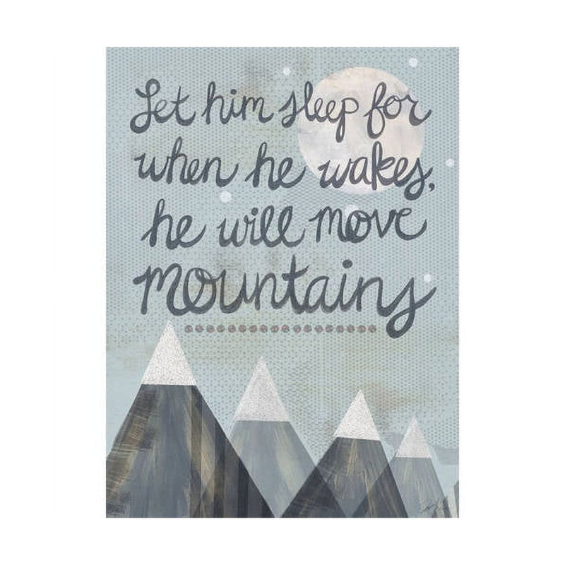 Oopsy Daisy's Let Him Sleep Canvas Wall Art - Size 14x18