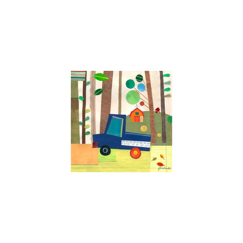 Oopsy Daisy's On the Road - Woods Canvas Wall Art - Size 14x14